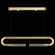 Antonia LED Linear Pendant in Gold Leaf/Brass/No Parchment (48|924140-310ST)