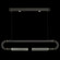 Antonia LED Linear Pendant in Black/Brass/No Parchment (48|924140-110ST)