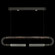 Antonia LED Linear Pendant in Black/Brass/Charcoal (48|924140-111ST)