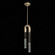 Antonia LED Pendant in Soft Gold Leaf/Brass/Charcoal (48|923340-511ST)