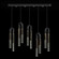 Antonia LED Linear Pendant in Black/Brass/Charcoal (48|923140-111ST)