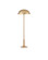 Miles Collection Two Light Floor Lamp in Brass/Natural (142|8000-0151)