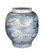 Ming-Style Countryside Preserve Pot in Off-White/Pale Blue (142|1200-0843)