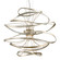 Calligraphy LED Chandelier in Silver Leaf (68|213-44-SL/SS)