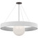 Arena LED Chandelier in Bronze and White Glass (268|WS 5002BZ/WHT-WG)