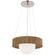 Arena LED Chandelier in Polished Nickel and White Glass (268|WS 5000PN/NO-WG)