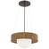Arena LED Chandelier in Bronze and White Glass (268|WS 5000BZ/NO-WG)