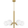 Solei Six Light Chandelier in Aged Brass (10|PCSEI5028AB)