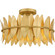 Liza Three Light Semi Flush Mount in Gold Leaf (10|LIZ1716GFL)