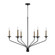 Wilder Six Light Chandelier in Matte Black (65|451562MB)