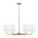 Brody Six Light Chandelier in Aged Brass (65|449462AD-706)