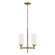 Alyssa Four Light Pendant in Aged Brass (65|351741AD)