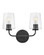 Kline LED Vanity in Black (531|853452BK-CL)