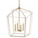 Delvin Four Light Foyer Pendant in Champagne Bronze (12|52620CPZWH)