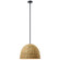 Raffiana One Light Mini Pendant in Black (12|44399BK)