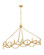 Leona LED Chandelier in Distressed Brass (13|45785DA)