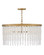 Rubina LED Convertible Chandelier in Burnished Gold (138|FR41494BNG)