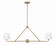 Xavier Two Light Chandelier in Vibrant Gold / White (60|XAV-B9302-VG-WH)