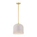 Liba One Light Pendant in Aged Brass/Soft Peignoir (428|H884701S-AGB/SPG)