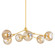 Trixie Six Light Chandelier in Aged Brass (428|H861806-AGB)
