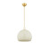 Etna One Light Pendant in Aged Brass/Soft Cream (428|H834701S-AGB/SCR)