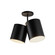 Keiko Two Light Semi-Flush Mount in Black (347|SF58814-BK)