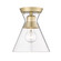 Malta One Light Flush Mount in Brushed Champagne Brass (62|0511-FM BCB-CLR)