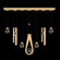 Aria LED Linear Pendant in Brushed Gold (48|100007-5-2334444)