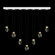 Aria LED Linear Pendant in White/Gold Accents (48|100007-2-4444444)