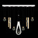 Aria LED Linear Pendant in White/Gold Accents (48|100007-2-2334444)