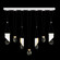 Aria LED Linear Pendant in White/Gold Accents (48|100007-2-1111444)