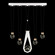 Aria LED Linear Pendant in White/Gold Accents (48|100006-2-24444)