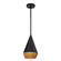Daphne One Light Pendant in Matte Black/Brown Cotton Rope (452|PD633107MBBR)