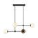 Fiore Four Light Chandelier in Matte Black/Glossy Opal Glass (452|CH407342MBGO) Fiore Four Light Chandelier in Matte Black/Glossy Opal Glass (452|CH407342MBGO)