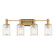 Concord Four Light Bathroom Vanity in Matte Black w/Warm Brass (51|8-1102-4-143)