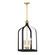 Sheffield Four Light Pendant in Matte Black w/Warm Brass (51|7-7802-4-143)