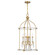 Mayfair Four Light Pendant in Warm Brass and Chrome (51|7-7714-4-195)