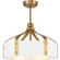 Sheffield LED Fan D'Lier in White with Warm Brass Accents (51|26-FD-7806-142)