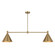 Pharos Two Light Linear Chandelier in Noble Brass (51|1-8005-2-127)