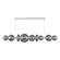 Atomo LED Linear Chandelier in Chrome (40|47257-047)