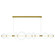 Atomo LED Linear Chandelier in Gold (40|47257-016)