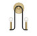 Archway Two Light Wall Sconce in Matte Black w/Warm Brass (51|9-5531-2-143)