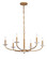 Atella Six Light Chandelier in Ashen Gold (7|5286-788)