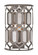 Hexly One Light Wall Sconce in Bronze & Sultry Sliver (7|3582-795)