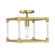 Oro District One Light Semi Flush Mount in Soft Brass (7|1455-695)
