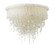 Crystal Reign Three Light Flush Mount in Nickle (29|N1514-613)