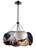 Metalo Misto Six Light Pendant in Coal Black With Atlas And Midnight Sliver (42|P1334-780)