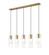 Alton Five Light Linear Chandelier in Modern Gold (224|824P-5L-MGLD)