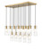 Alton 17 Light Linear Chandelier in Modern Gold (224|824P-17L-MGLD)