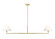 Leila Two Light Chandelier in Luxe Gold (224|744-62L-LG)